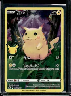 2021 Pokemon SWSH Celebrations Pikachu Holo #005/025 - Image 1