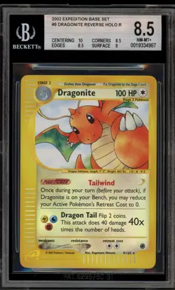 Pokemon Dragonite Expedition Reverse Holo Rare #9 BGS 8.5 - Image 1