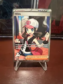 Hilda 164/086 Full Art Ultra Rare Pokemon White Flare Holo Pokemon TCG NM - Image 1