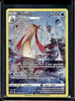 2022 Pokemon SWSH Silver Tempest Milotic Trainer Gallery Holo #TG02/TG30 - Image 1