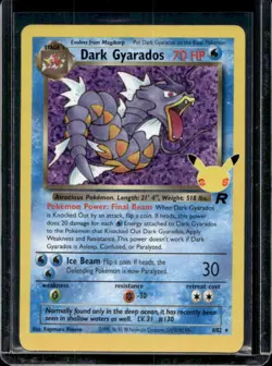 2021 Pokemon SWSH Celebrations Dark Gyarados Classic Collection #8/82 - Image 1