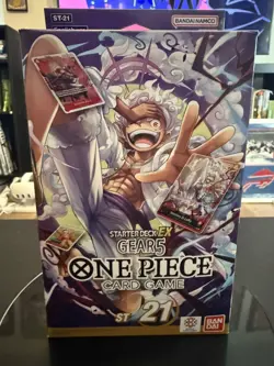 ONE PIECE TCG: GEAR5 STARTER DECK EX 21 (ST-21) FACTORY SEALED ENGLISH - Image 1