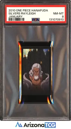 One Piece 2010 Silvers Rayleigh January One Piece Hanafuda PSA 8 - Image 1