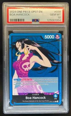 2024 One Piece 500 Years in the Future Boa Hancock Leader #OP07-038 PSA 10 - Image 1
