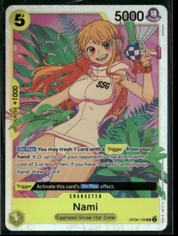 2025 One Piece TWO Legends Nami SR OP08-106 - Image 1