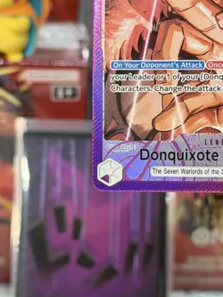 One Piece TCG Donquixote Doflamingo Alt Art Leader OP14-060 Azure English (LP!) - Image 4