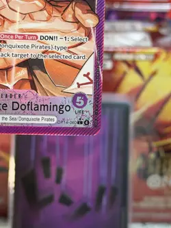 One Piece TCG Donquixote Doflamingo Alt Art Leader OP14-060 Azure English (LP!) - Image 5