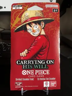 One Piece TCG OP-13 Carrying On His Will ENGLISH SLEEVED BOOSTER New SEALED🔥 - Image 1