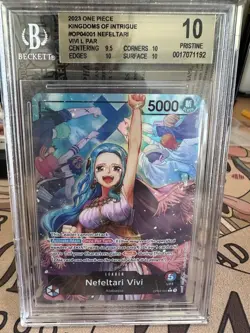 One Piece OP04 Nefeltari Vivi Leader Alternate Art BGS 10 - Image 1