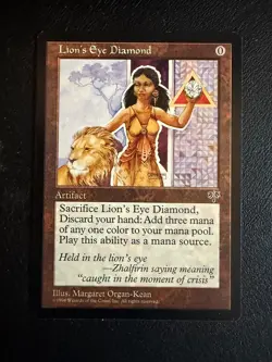 MTG MIRAGE: 1x NM/M Lion's Eye Diamond Magic the Gathering Card 3 Mana Any Color - Image 3