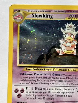 Slowking 14/111 Unlimited Holo Swirl Rare Neo Genesis Pokemon Card TCG #V3 - Image 3
