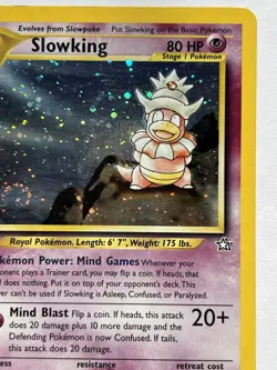 Slowking 14/111 Unlimited Holo Swirl Rare Neo Genesis Pokemon Card TCG #V3 - Image 4