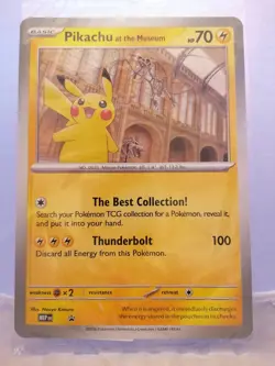 Pokemon Pikachu At The Museum MEP jumbo promo Card Sealed in Mint Condition - Image 1