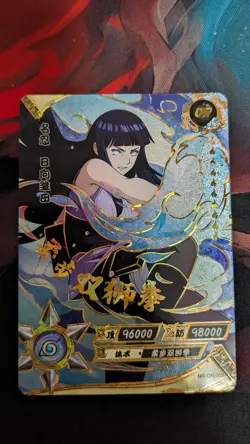Hinata Hyuga NR-OR-055 Naruto Kayou Card Tier 4 Wave 3 NM Condition - Image 1
