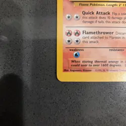 Flareon 19/64 Jungle Set Non Holo Rare Pokemon WOTC Card TCG NM - Image 3