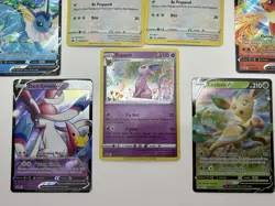 Pokemon TCG Sword & Shield Era Black Star Promo Eevee Evolution 11 Card Lot - Image 4