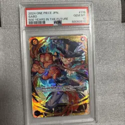 One Piece Card PSA10 Sabo SEC OP07-118 Secret Japanese - Image 1
