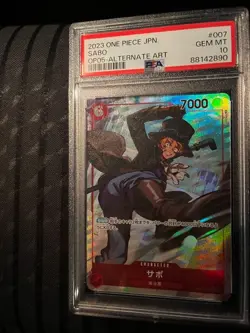 One Piece Card PSA10 Sabo OP05-007 Alternate Art Japanese - Image 1