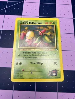 Pokemon TCG Erika's Bellsprout Gym Heroes 76/132 Unlimited Common Card - Image 1