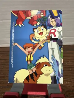 TV8 Gary Oak - Pokemon Topps TV Animation Series 1 Puzzle Card (A) - Image 2