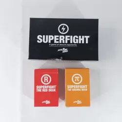 Superfight Card Game Set Core Deck Plus Red Deck Orange Deck Expansions Skybound - Image 1
