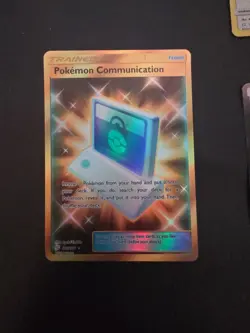 Pokemon Communication 196/181 Team Up Full Art Holo Secret Rare Card 2019 - Image 1