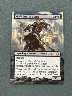 God-Eternal Bontu MTG Edge of Eternities Commander Hand Painted Full Altered Art - Image 1