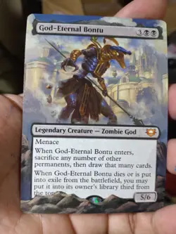 God-Eternal Bontu MTG Edge of Eternities Commander Hand Painted Full Altered Art - Image 2
