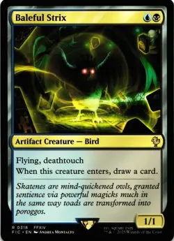 Magic the Gathering FIC Baleful Strix Regular Rare FFXIV 2025 - Image 1