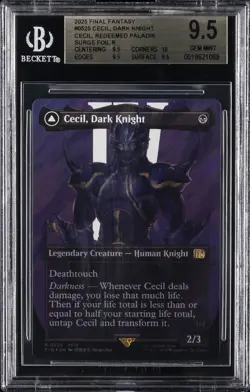 2025 MTG: FINAL FANTASY CECIL DARK KNIGHT CECIL REDEEMED PALADIN BGS 9.5 - Image 1