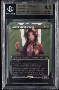 2025 MTG: FINAL FANTASY SURGE FOIL #0519 AERITH GAINSBOROUGH BGS 9.5 - Image 1