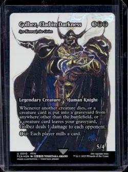 Magic The Gathering MTG Final Fantasy Golbez, Clad in Darkness Borderless #10 - Image 1