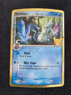 Pokemon TCG Mimikyu SWSH136 Celebrations Collection Black Star - Image 1