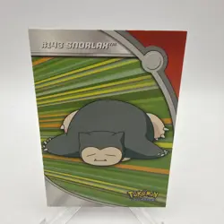 2000 Topps Pokemon TV Animation Heroes & Villains Snorlax #HV14 NON HOLO NMT - Image 1