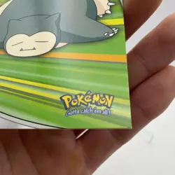 2000 Topps Pokemon TV Animation Heroes & Villains Snorlax #HV14 NON HOLO NMT - Image 5