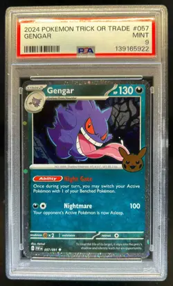 2024 Pokemon Trick or Trade Gengar #057/091 PSA 9 - Image 1