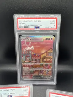 Pokemon Mew ex #053 SV: Scarlet & Violet 151 UPC Promo Card PSA 9 - Image 1