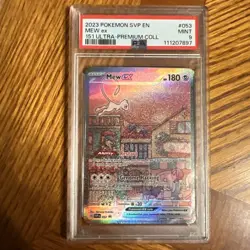 Pokemon Mew ex #053 SV: Scarlet & Violet 151 UPC Promo Card PSA 9 - Image 2