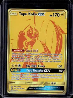 2019 Pokemon SM Hidden Fates Tapu Koko GX Shiny Vault Secret Rare #SV93/SV94 - Image 1
