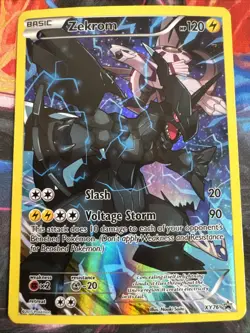 Zekrom (Full Art) #XY76 Black Star Promo Pokemon 2015 English NM- - Image 1