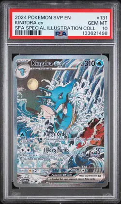 2024 POKEMON SHROUDED FABLE SPECIAL ILLUSTRATION COLLECTION KINGDRA EX PSA 10 - Image 1