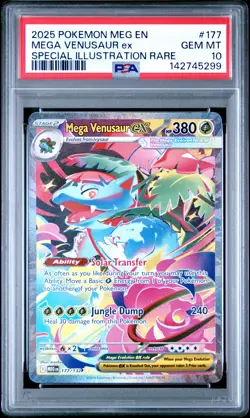 2025 POKEMON MEG SPECIAL ILLUSTRATION RARE MEGA VENUSAUR EX PSA 10 - Image 1