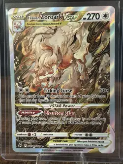 Pokemon TCG - Hisuian Zoroark VSTAR GG56/GG70 Crown Zenith Galarian Gallery Holo - Image 1