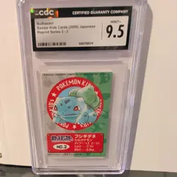 Bulbasaur No. 2 Pokemon Kids Mini Card Japanese Bandai Vintage Nintendo 2000 - Image 1