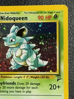 Nidoqueen 12/130 - Holo Rare - Vintage Pokemon TCG: Base Set 2 - LP/NM - Image 3