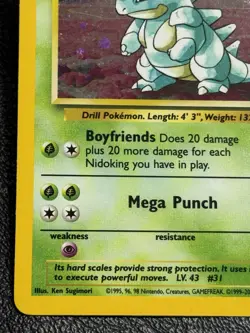 Nidoqueen 12/130 - Holo Rare - Vintage Pokemon TCG: Base Set 2 - LP/NM - Image 5