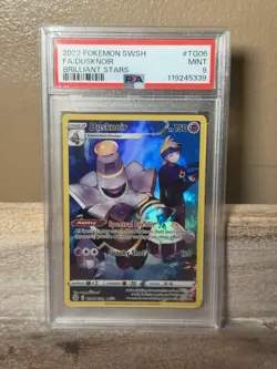 Pokemon TCG Brilliant Stars Dusknoir TG06 PSA 9 Full Art Holo Trainer Gallery - Image 1