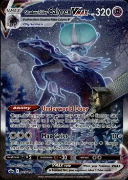 Pokemon Chilling Reign Alt Art Shadow Rider Calyrex VMAX 205/198 - Near Mint NM - Image 1
