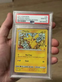 Pokemon Pikachu 025/025 Holo Promo McDonald's 25th Anniversary PSA 10 2021 - Image 1