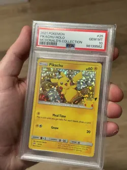 Pokemon Pikachu 025/025 Holo Promo McDonald's 25th Anniversary PSA 10 2021 - Image 3